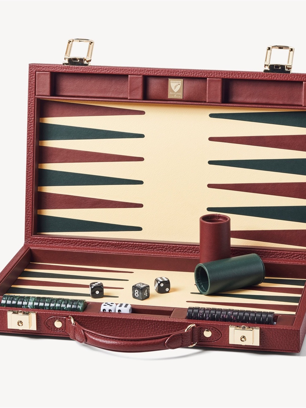 Unibank Backgammon Set Complete Game in Portable Faux Wood Case.